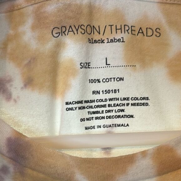 Grayson/Threads Women’s Tie Dye Teddy Bear #47 Racing Team Tshirt Size L - Picture 4 of 6